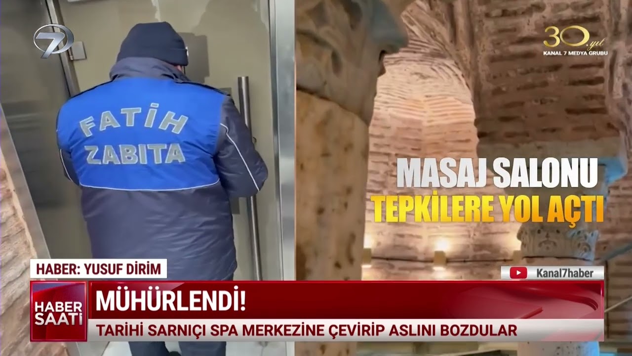 Tarihi SARNIÇI Spa Merkezine Çeviren İşletme MÜHÜRLENDİ!