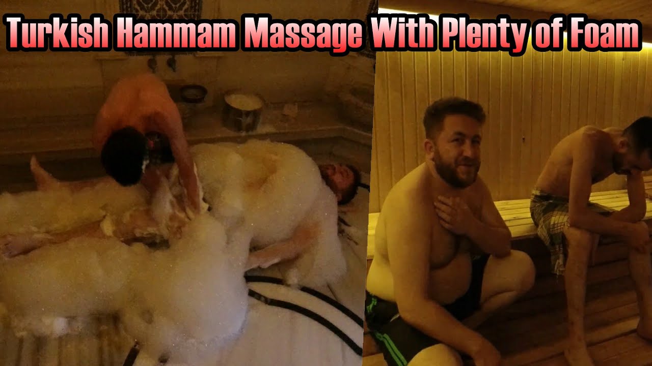 Turkish Hammam Massage With Plenty of Foam & Sauna Section & Asmr Body Foot, Leg, Back Massage