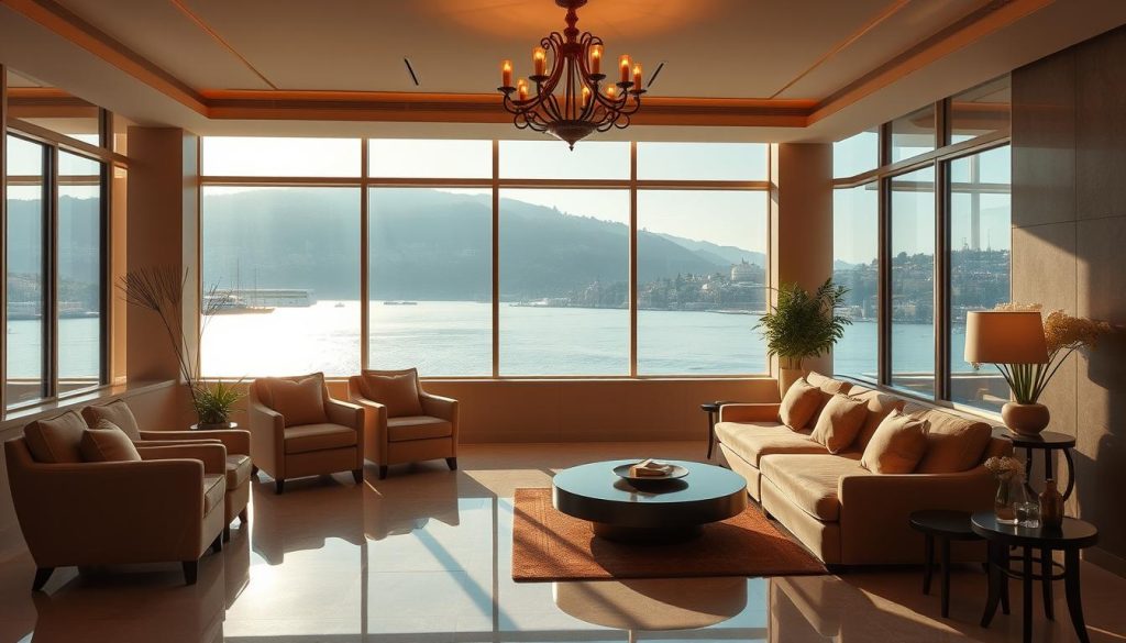 Boğaz manzaralı spa