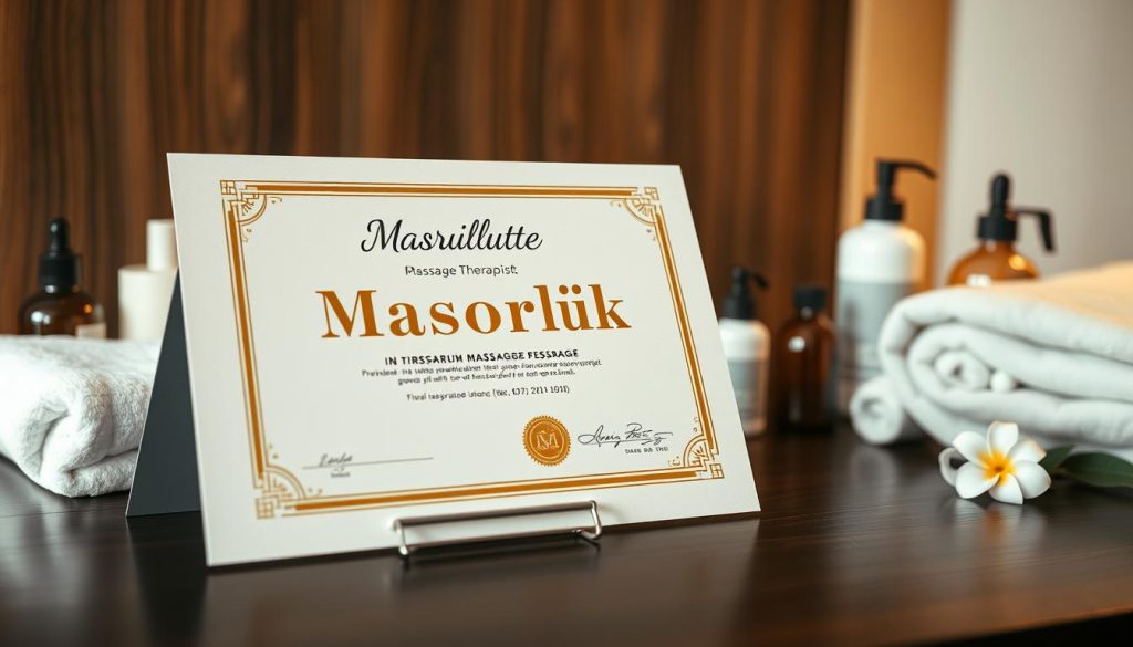 masörlük belgesi masörlük belgesi