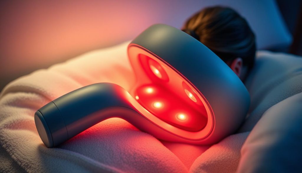 A modern, ergonomically designed heating massage device, its sleek form crafted from premium materials. Nestled amidst plush, inviting textures, the massager's adjustable heating elements gently soothe tense muscles, radiating a warm, comforting glow. Smooth, intuitive controls allow for precise customization, creating a personalized, indulgent at-home spa experience. Thoughtful attention to detail, from the contoured grip to the soft, enveloping padding, ensuring supreme comfort and effortless relaxation. Bathed in soft, indirect lighting, the massage technology seamlessly blends function and aesthetic, elevating the ordinary into an exceptional, restorative encounter. A modern, ergonomically designed heating massage device, its sleek form crafted from premium materials. Nestled amidst plush, inviting textures, the massager's adjustable heating elements gently soothe tense muscles, radiating a warm, comforting glow. Smooth, intuitive controls allow for precise customization, creating a personalized, indulgent at-home spa experience. Thoughtful attention to detail, from the contoured grip to the soft, enveloping padding, ensuring supreme comfort and effortless relaxation. Bathed in soft, indirect lighting, the massage technology seamlessly blends function and aesthetic, elevating the ordinary into an exceptional, restorative encounter.