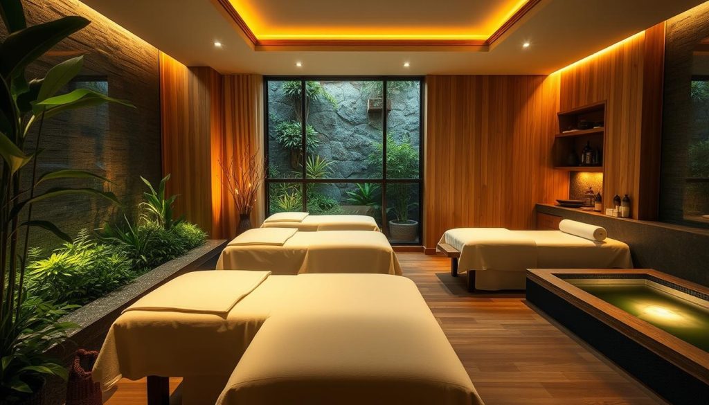 A serene, luxurious spa nestled in the heart of Bakırköy, Istanbul, bathed in warm, soothing lighting. Plush, inviting massage tables adorned with soft linens await guests, surrounded by tranquil, minimalist decor. Lush, verdant foliage and calming water features create a rejuvenating atmosphere, while natural wood accents and earthy tones evoke a sense of balance and harmony. The space exudes an air of exclusivity and relaxation, inviting visitors to indulge in the restorative power of Bakırköy's premier massage therapies. A serene, luxurious spa nestled in the heart of Bakırköy, Istanbul, bathed in warm, soothing lighting. Plush, inviting massage tables adorned with soft linens await guests, surrounded by tranquil, minimalist decor. Lush, verdant foliage and calming water features create a rejuvenating atmosphere, while natural wood accents and earthy tones evoke a sense of balance and harmony. The space exudes an air of exclusivity and relaxation, inviting visitors to indulge in the restorative power of Bakırköy's premier massage therapies.