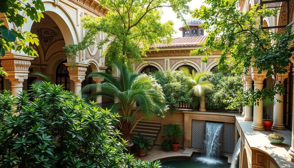 A serene oasis nestled amidst the bustling streets of Istanbul, showcasing a harmonious blend of historical grandeur and modern wellness sanctuaries. Ornate Ottoman-era architecture frames tranquil courtyards where sunlight filters through lush greenery, creating a soothing ambiance. Elegant Turkish baths radiate an aura of timeless relaxation, their domed ceilings and intricate tiling evoking a sense of timeless elegance. Alongside these historic havens, contemporary wellness centers emerge, offering cutting-edge facilities and treatments that rejuvenate both body and mind, seamlessly integrating with the city's captivating historical tapestry. A serene oasis nestled amidst the bustling streets of Istanbul, showcasing a harmonious blend of historical grandeur and modern wellness sanctuaries. Ornate Ottoman-era architecture frames tranquil courtyards where sunlight filters through lush greenery, creating a soothing ambiance. Elegant Turkish baths radiate an aura of timeless relaxation, their domed ceilings and intricate tiling evoking a sense of timeless elegance. Alongside these historic havens, contemporary wellness centers emerge, offering cutting-edge facilities and treatments that rejuvenate both body and mind, seamlessly integrating with the city's captivating historical tapestry.