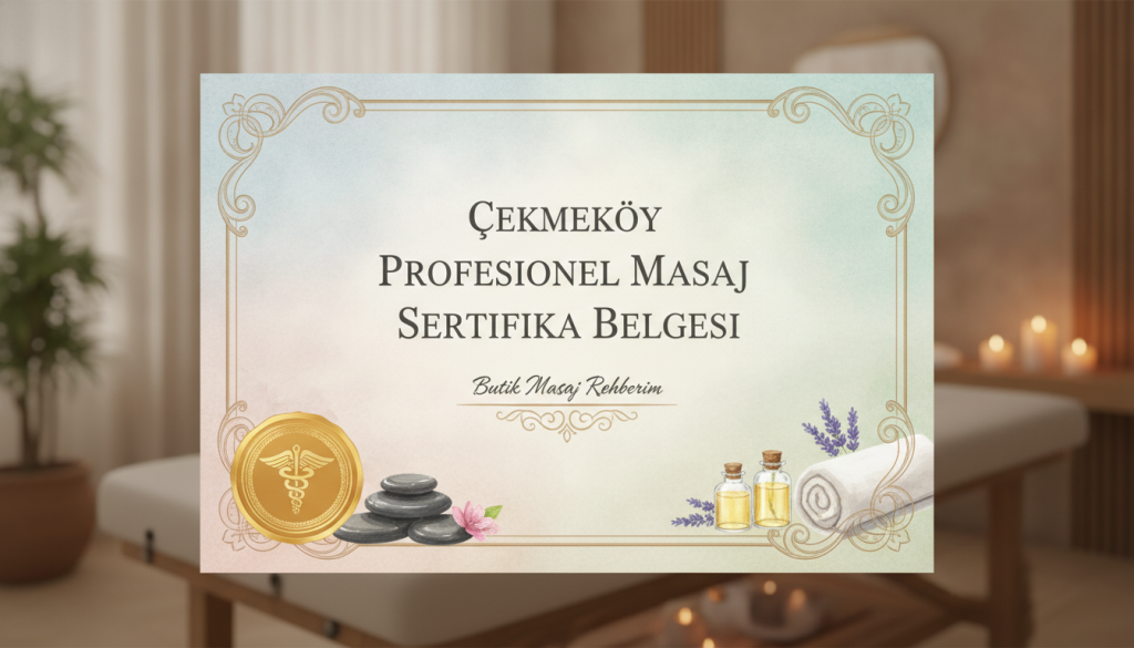 Çekmeköy profesyonel masaj sertifika belgesi