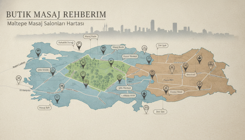 Maltepe masaj salonları konum haritası