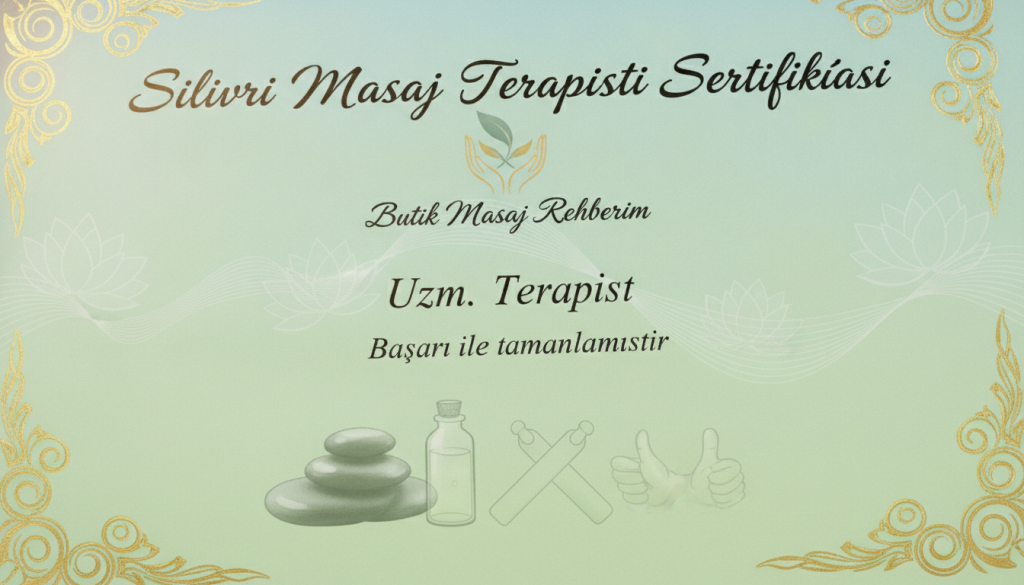 Silivri masaj terapisti sertifikası